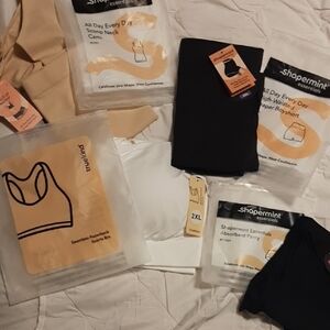 Shapermint Beige Cami, Boyshort Panty, White Sportsbra & Shapermint Panty,4 Item